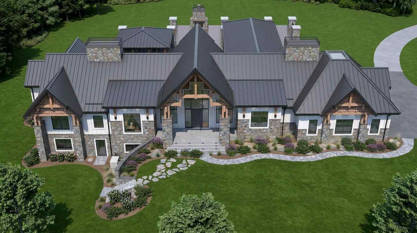 Top Elevation of the Farmhouse