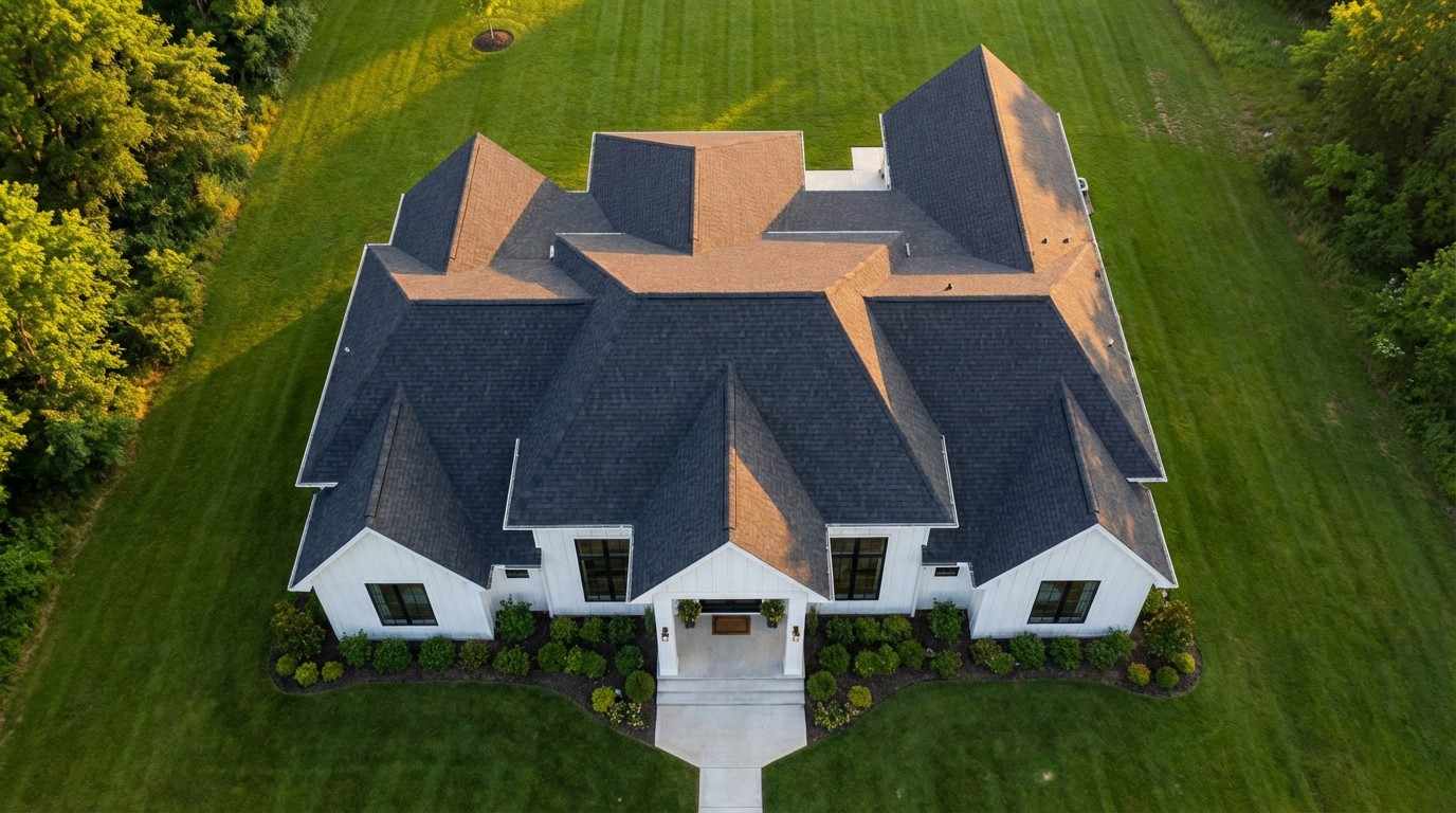 Top Elevation of the Farmhouse