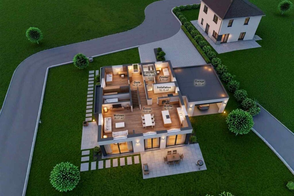 Top Elevation 3D view