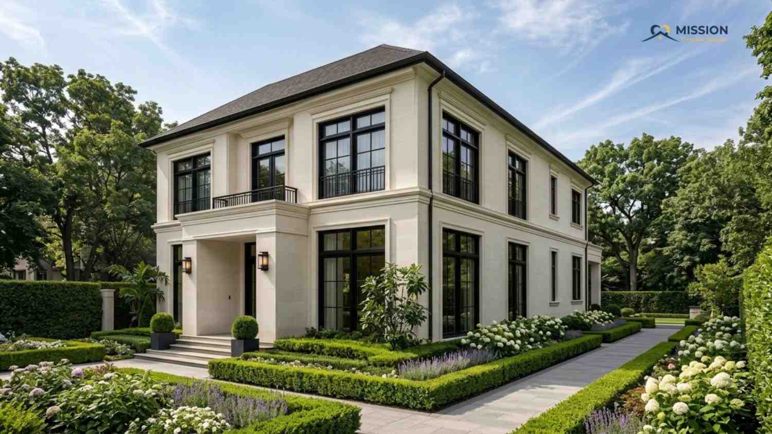 Right Elevation of 5-BHK Modern Mansion House