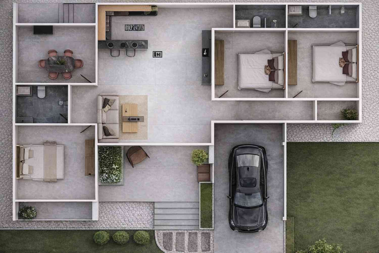 Floor Plan of the Container House