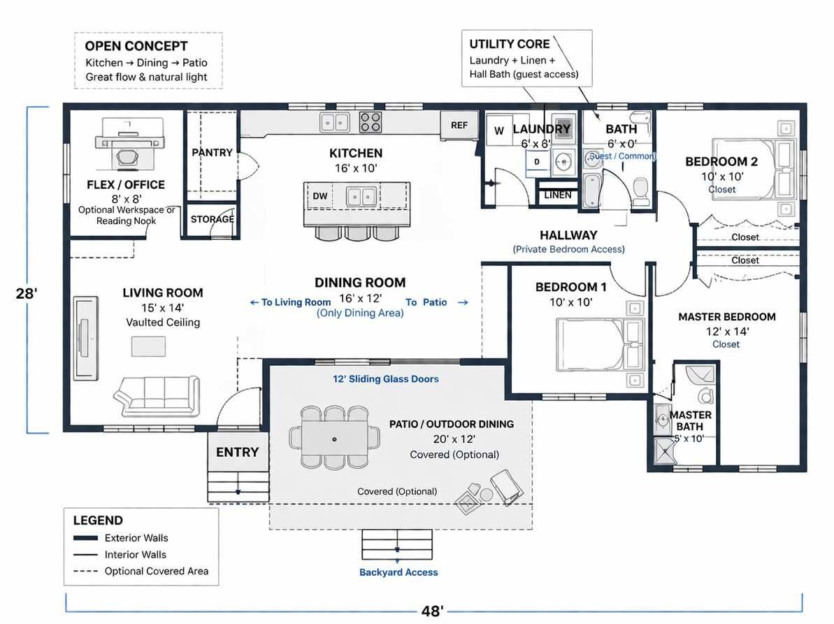 Blueprint of the Farmhouse