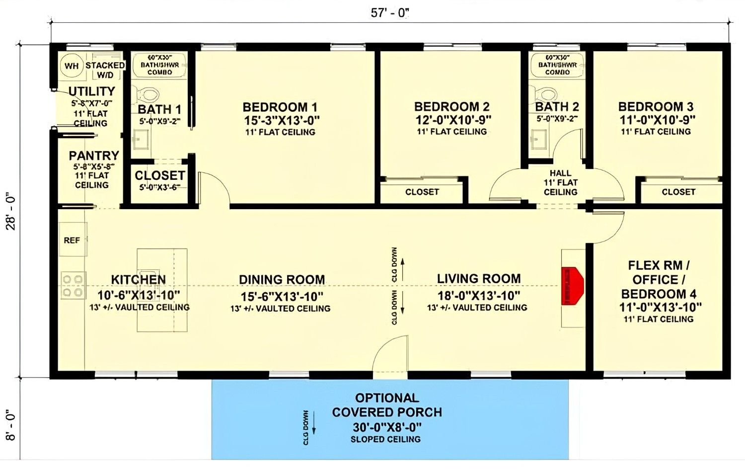 Reverse-Engineered Blueprint of the 4 BHK Modern Farmhouse