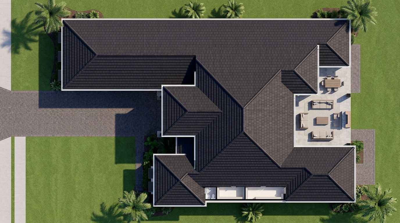 Top Elevation of the Farmhouse