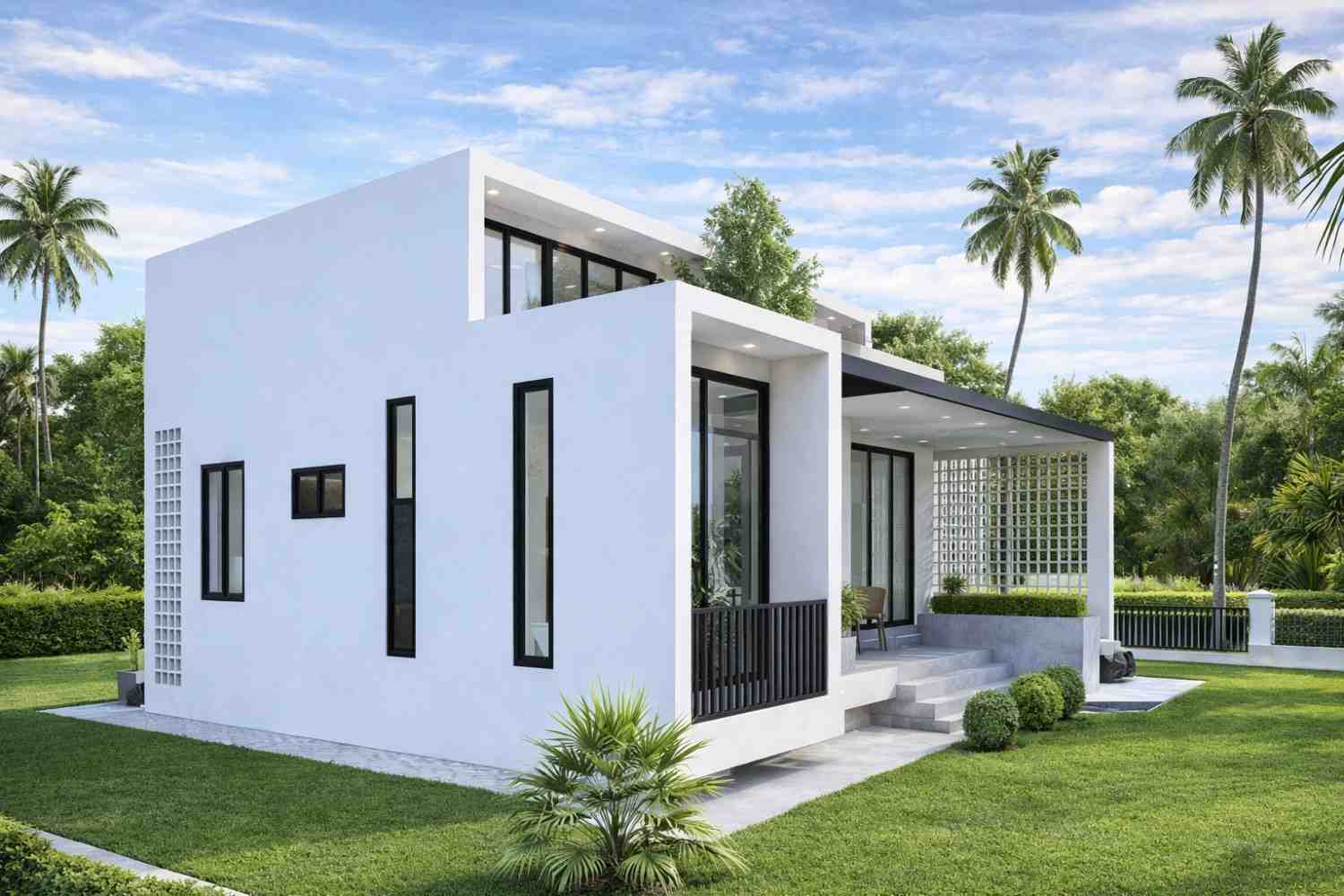 Left Elevation of the Prefabricated Container House