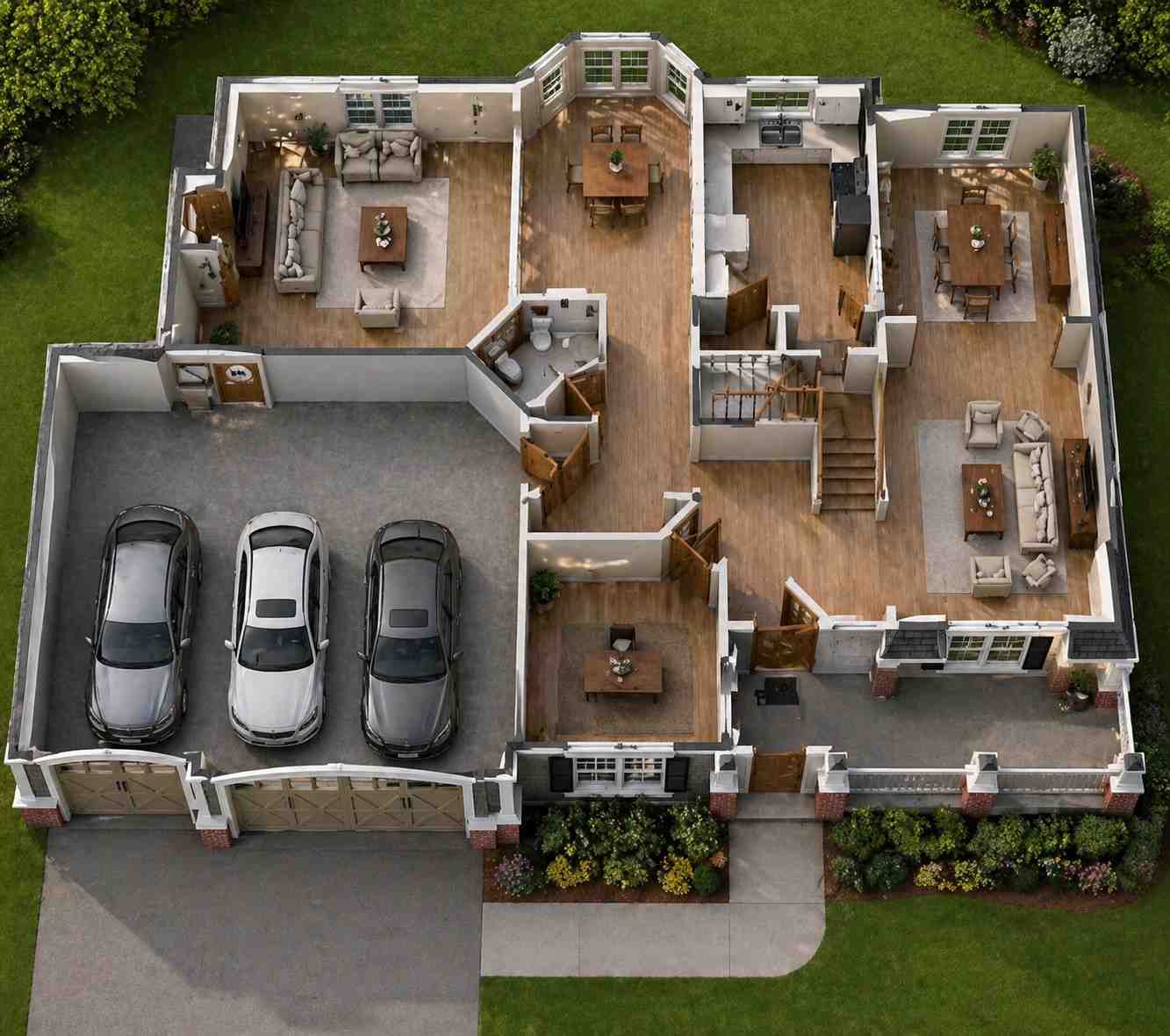 3D View of the Frist Floor Plan