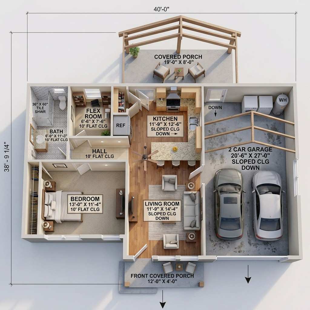 3D View of the Floor Plan