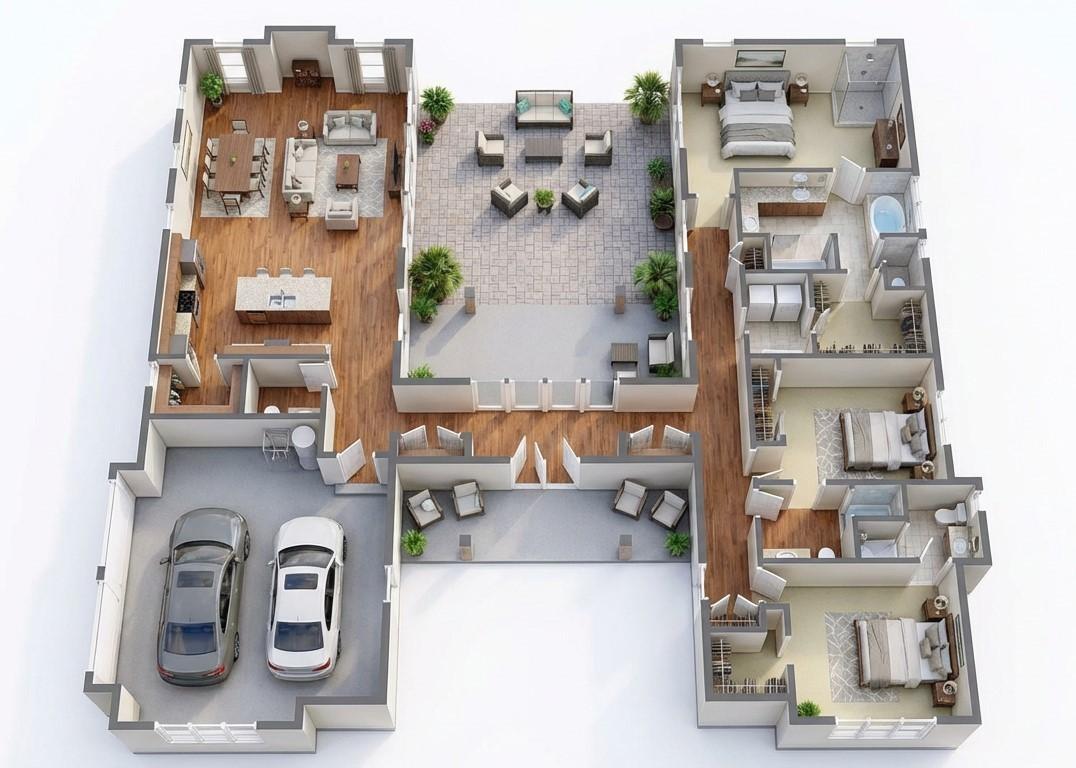 3D View of Floor Plan