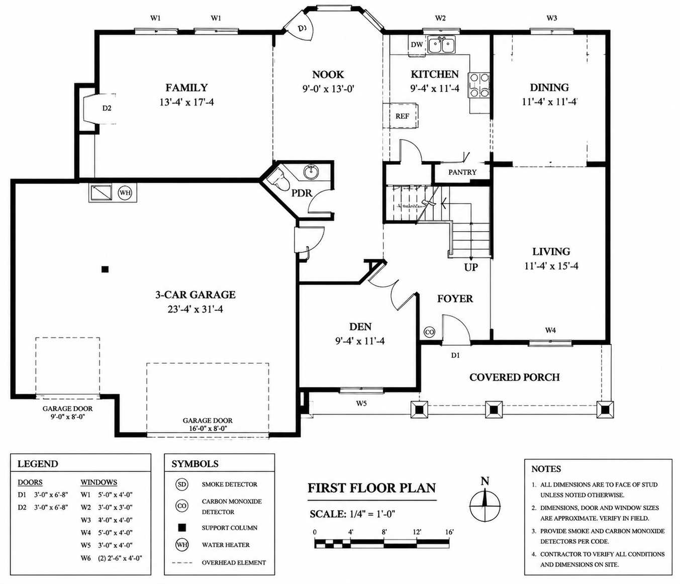 Blueprint of the First Floor