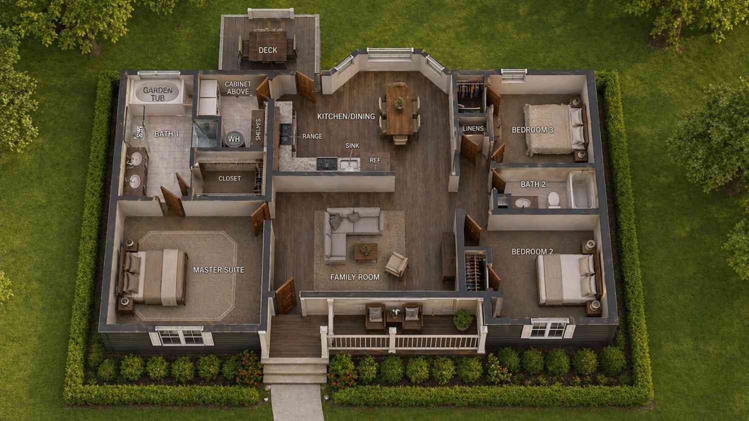 3D View of the Floor Plan