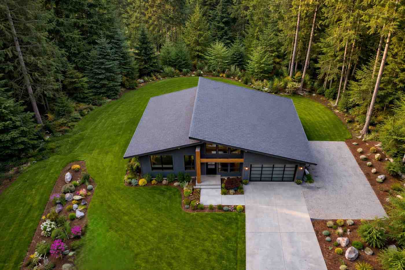 Aerial View of the House