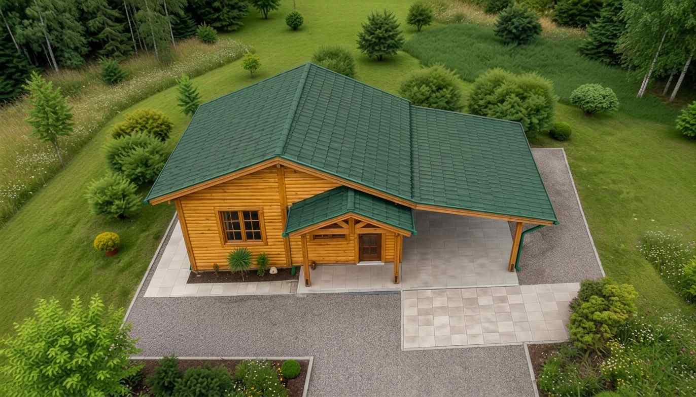 Top Elevation of 2 BHK Cottage