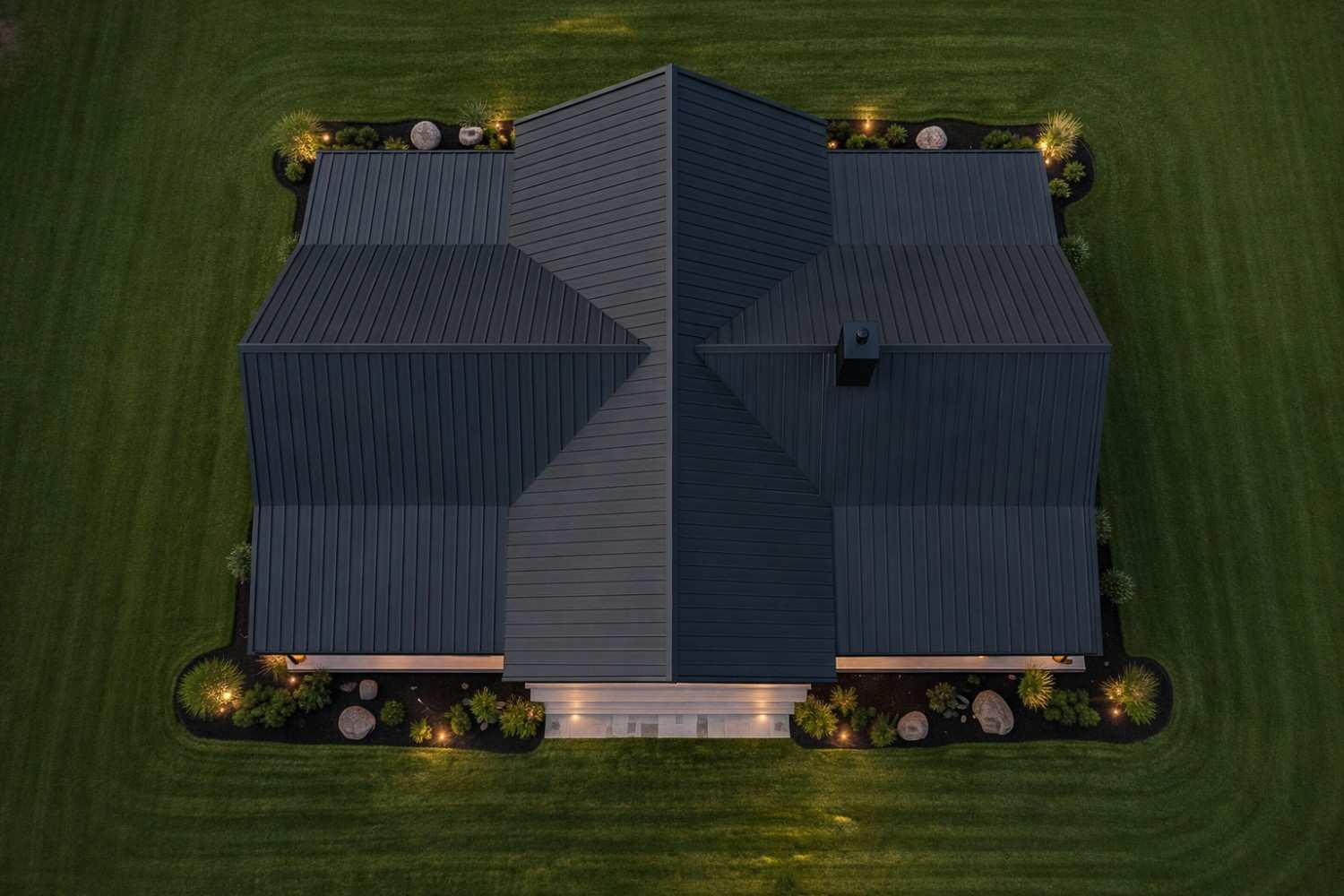 Top Elevation of the farmhouse