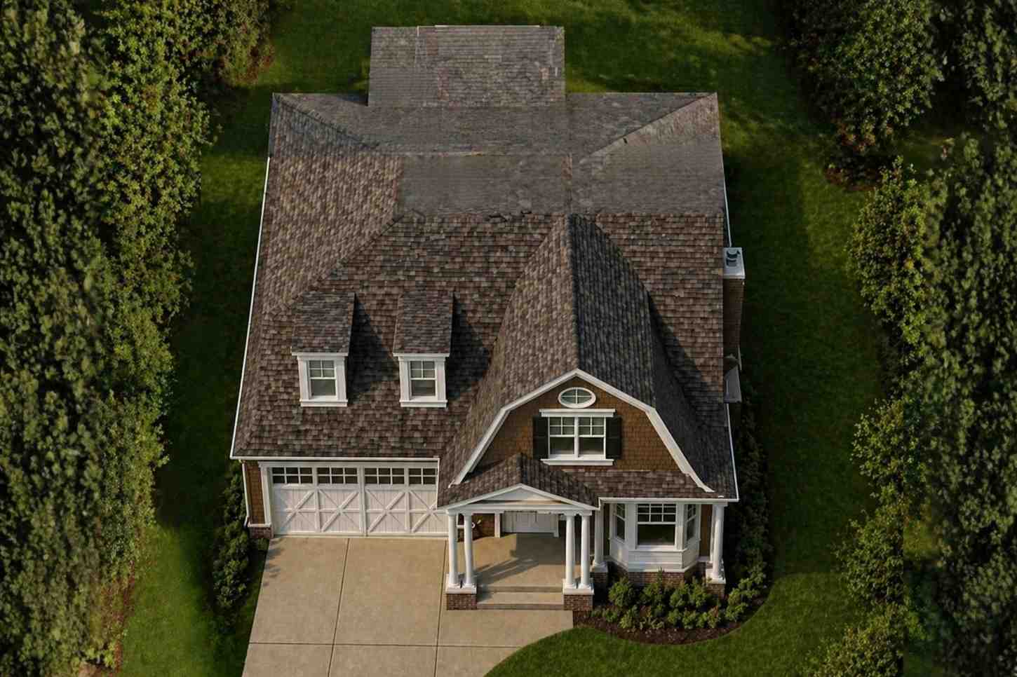 Top Elevation of Dutch Colonial House