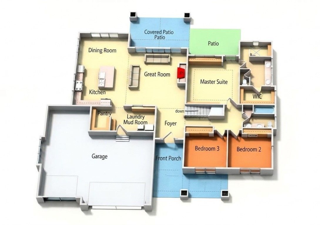 3D View of the Floor Plan