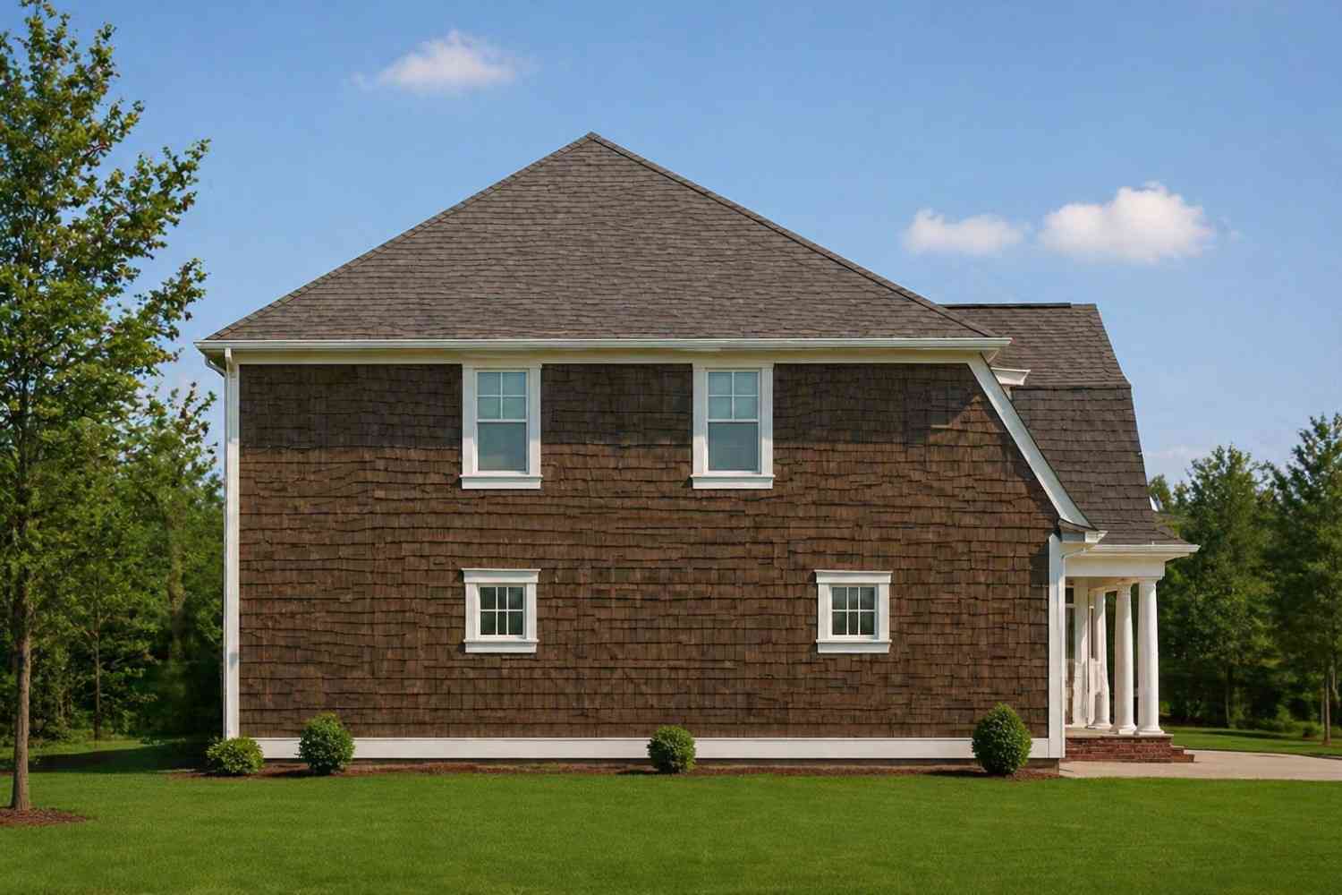 Right Elevation of Dutch Colonial House