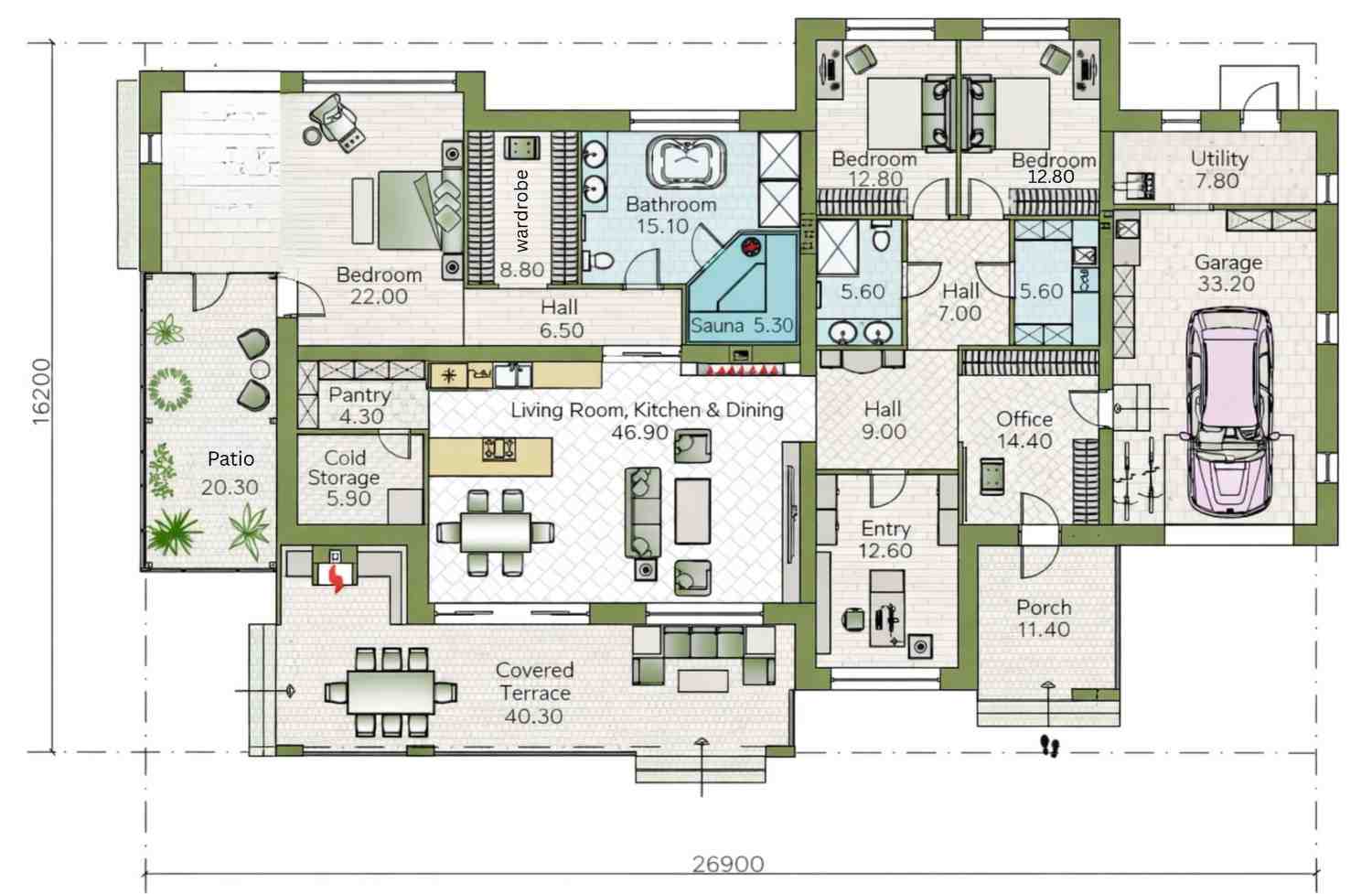 Blueprint of the Farmhouse