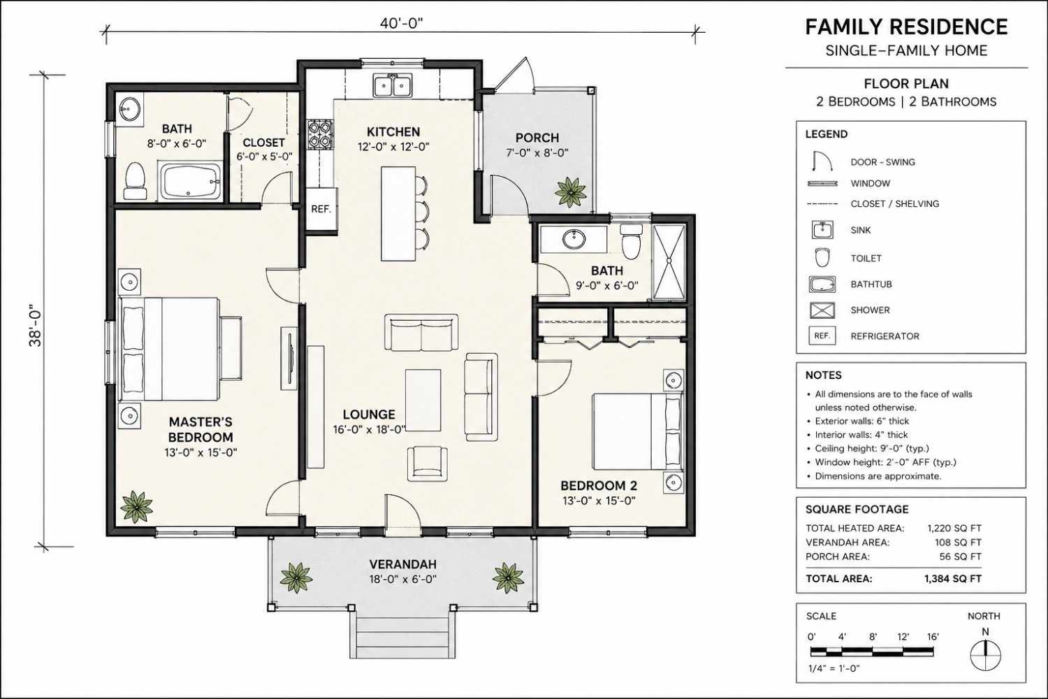 Blueprint of Modern Luxury House