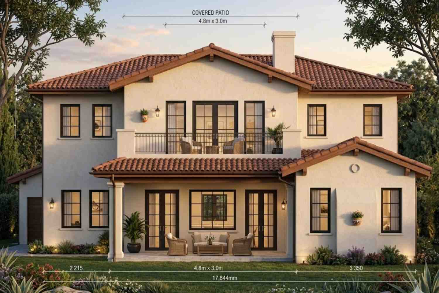 Rear Elevation (Back View)