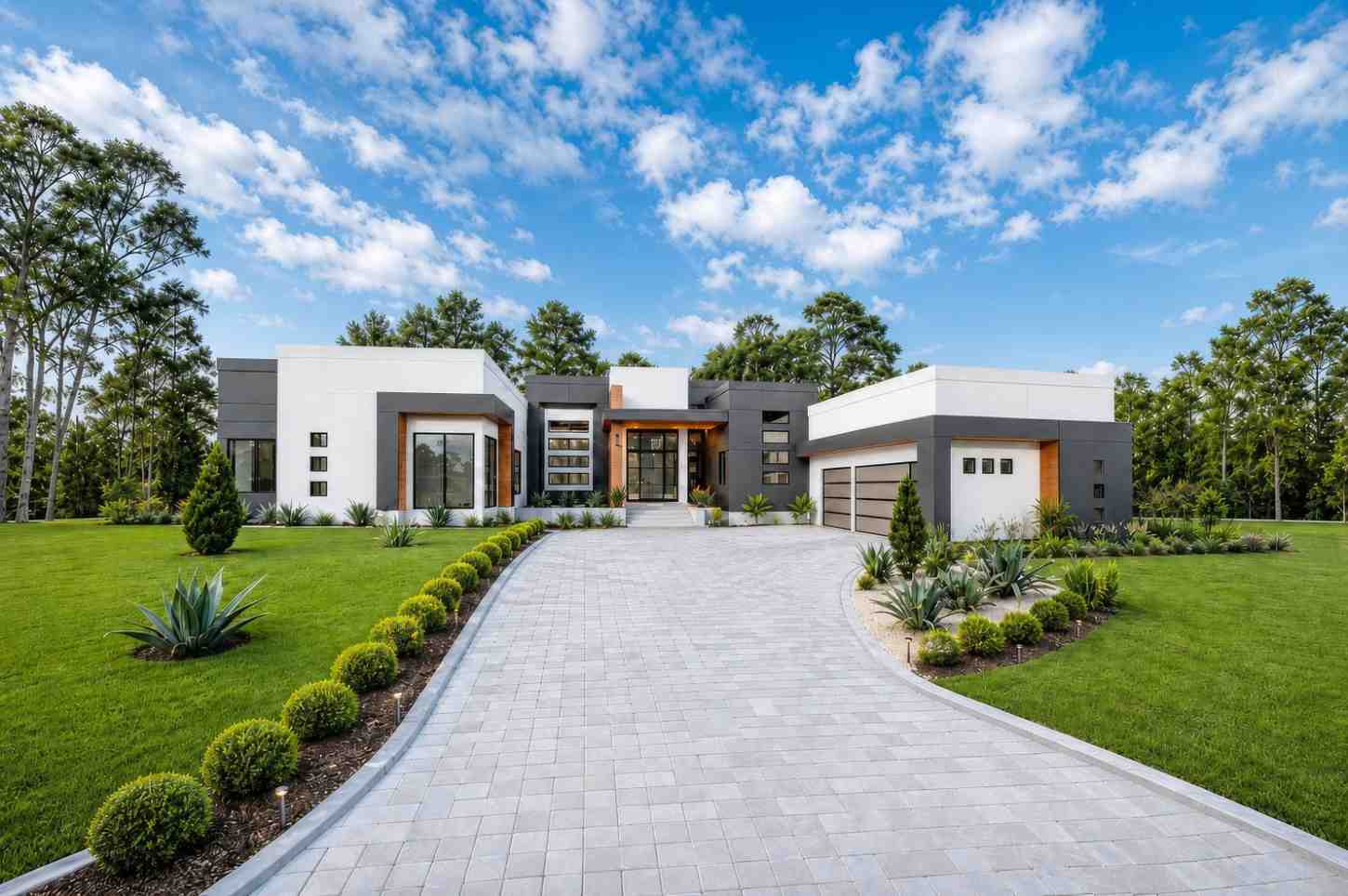 4 Bedroom Modern House Plan with Pool