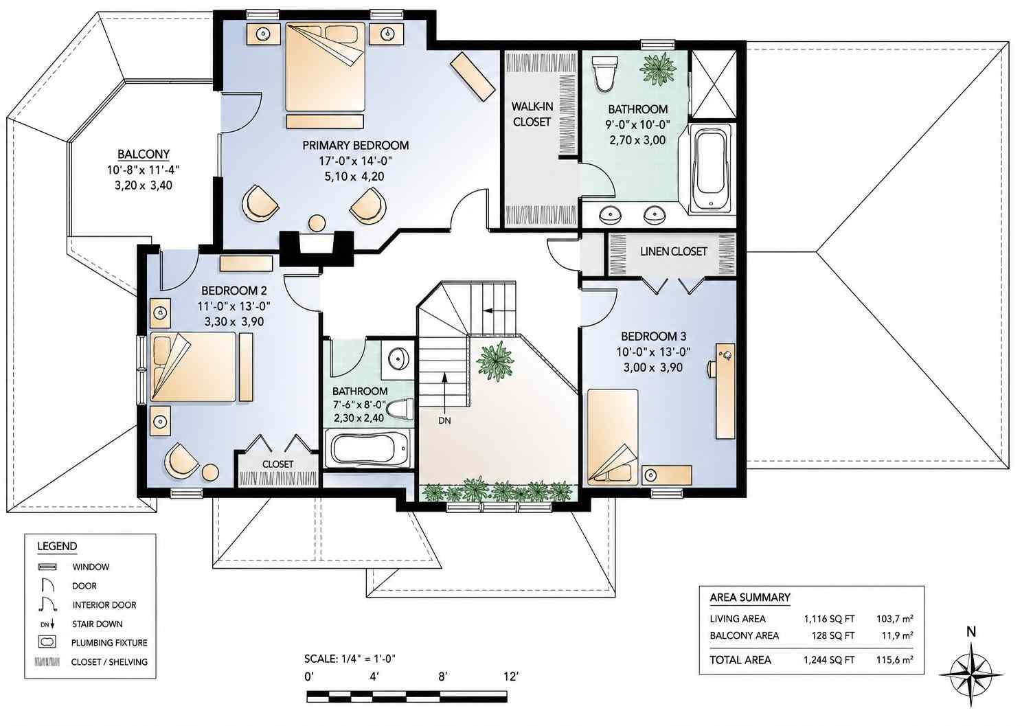 Upper Floor Blueprint