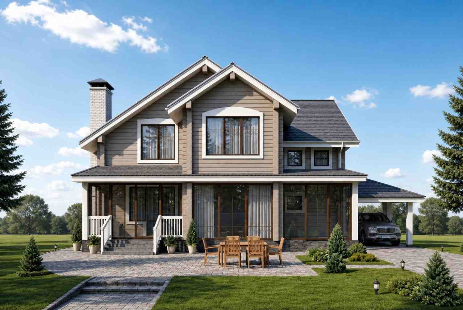Rear Elevation (Back View)