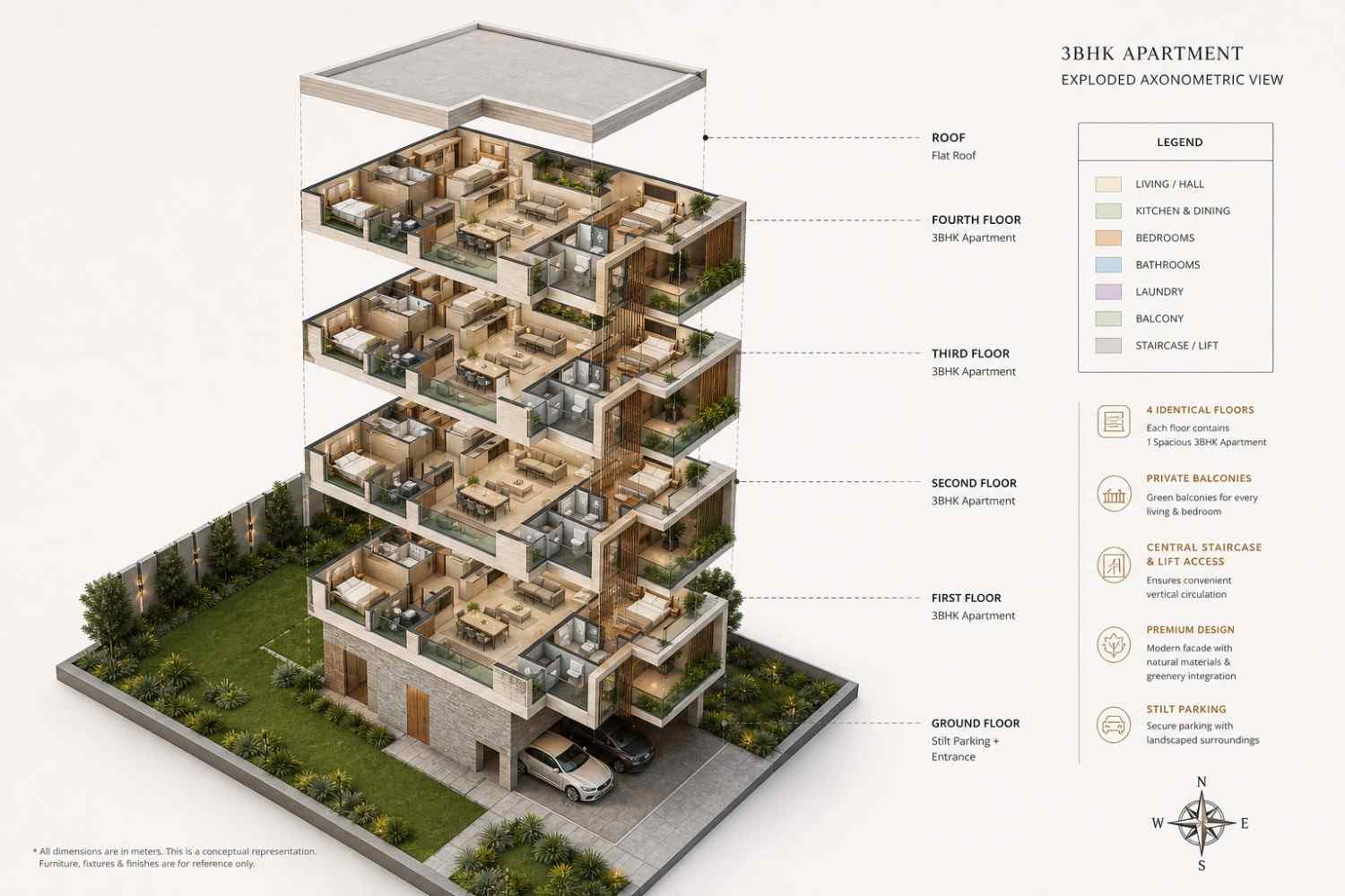 Contemporary Multi-Family Residential Apartment