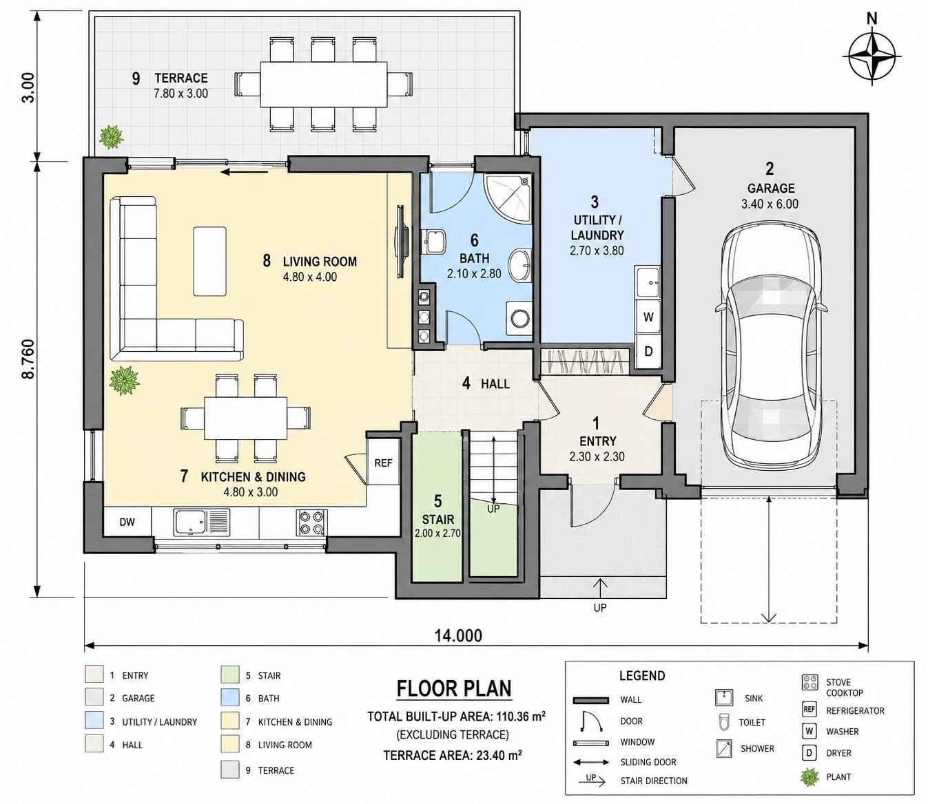 Ground Floor Blueprint of the House