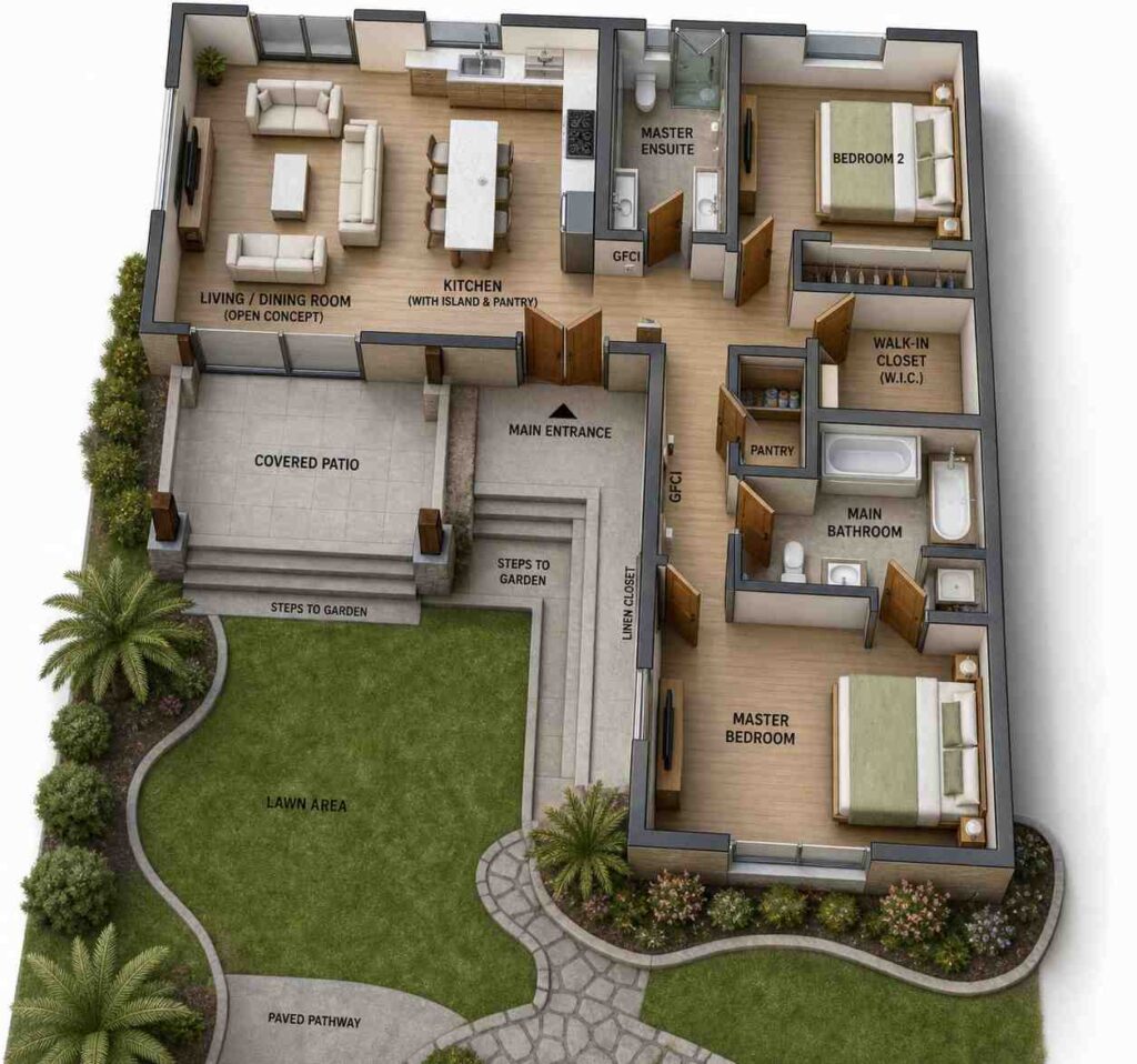 3D View of Floor Plan