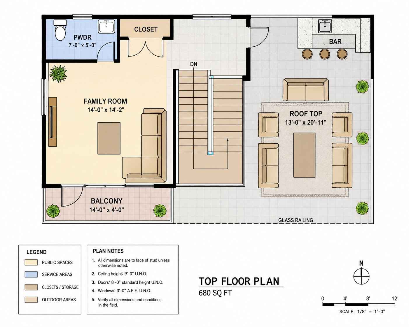 Top Floor blueprint