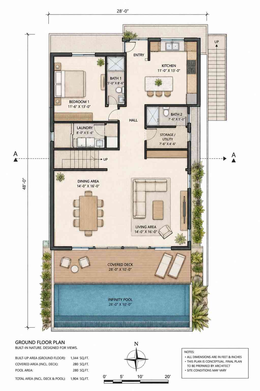 Ground Floor Blueprint of the House