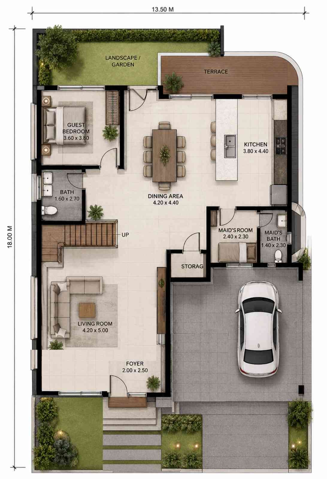 Ground Floor Blueprint of the House