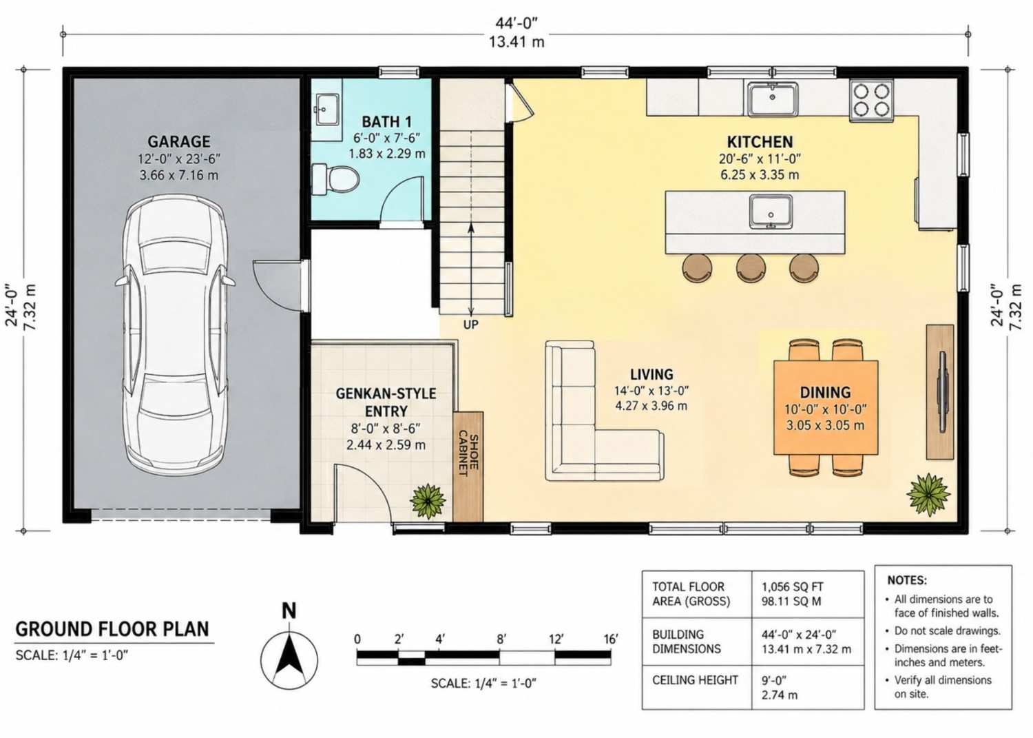 Ground Floor Blueprint of the House