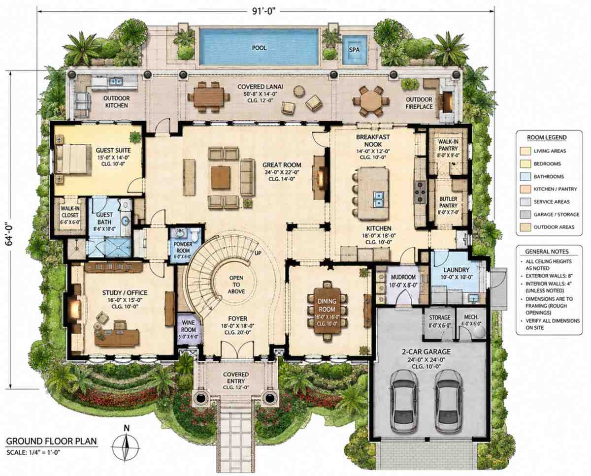 Ground Floor Blueprint of the House