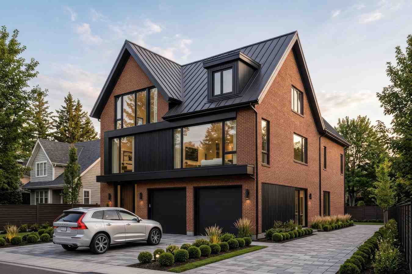 Right side elevation of 5 Bedroom Scandinavian Contemporary House