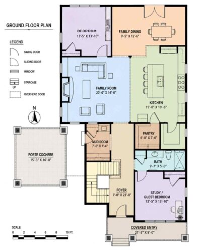 Ground Floor Blueprint of the House