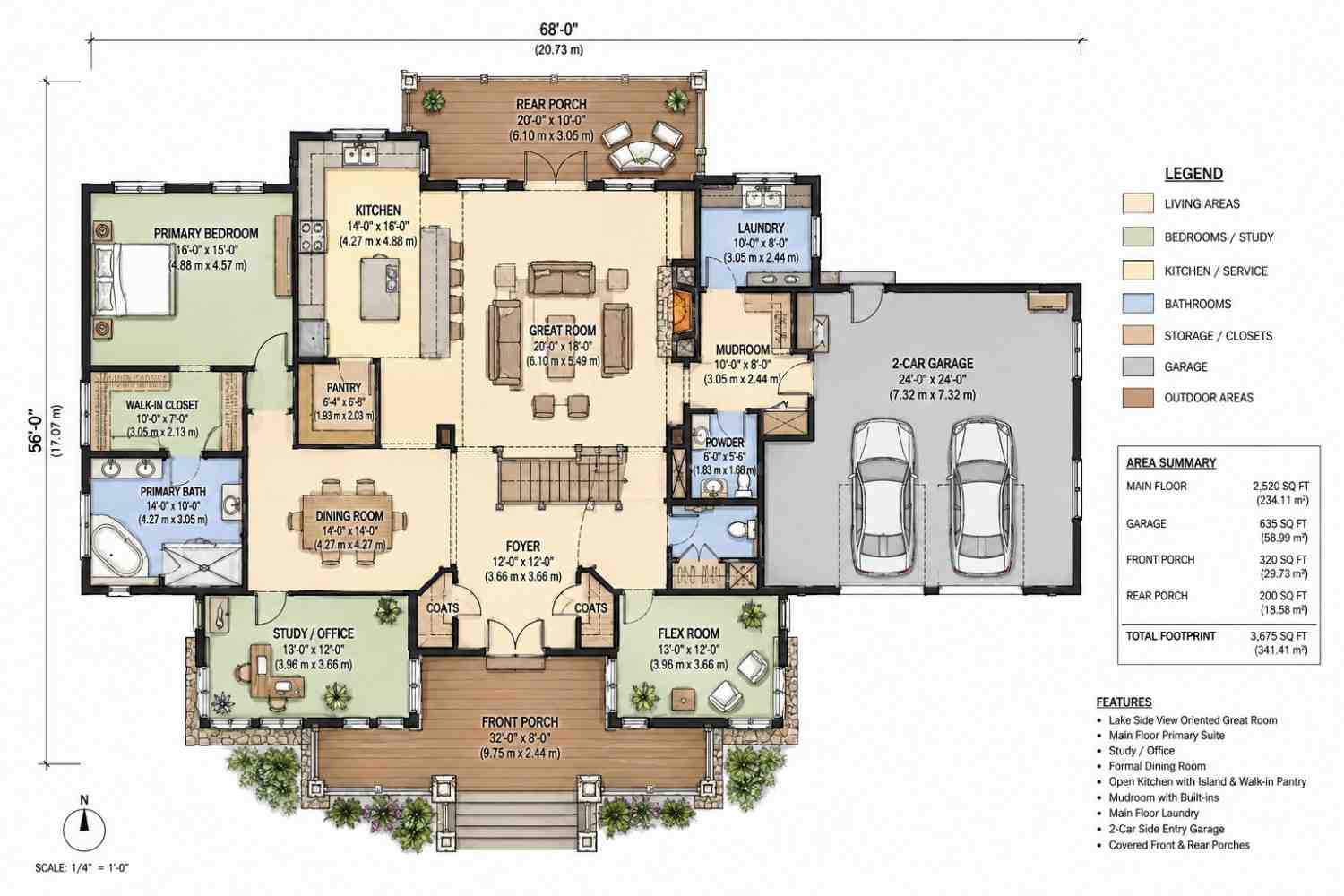 Ground Floor Blueprint of the House