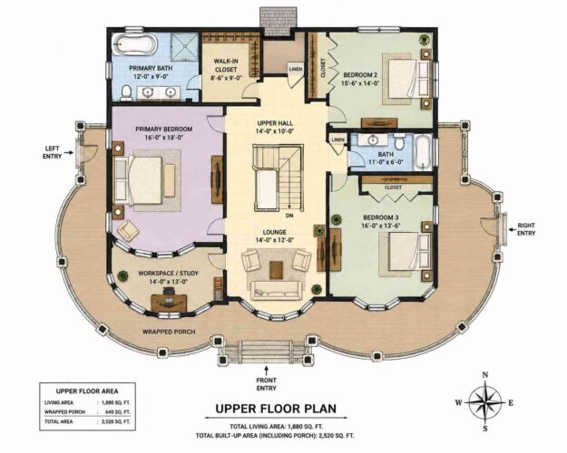 Upper Floor Blueprint of the House