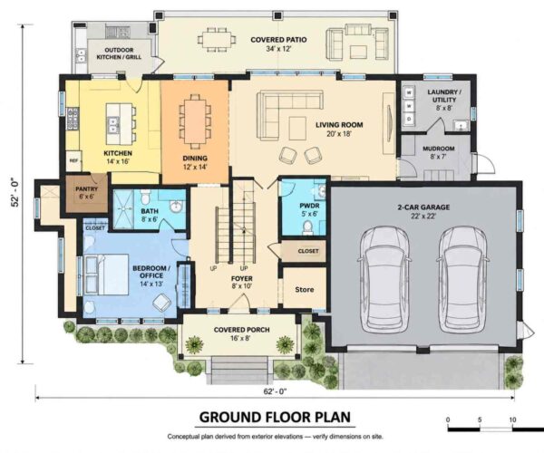 Ground Floor Blueprint of the House
