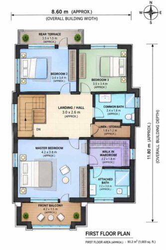 First Floor Blueprint of the House