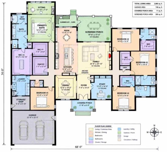 Ground Floor Blueprint of the House