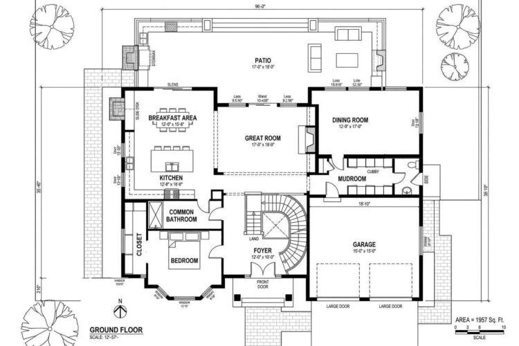 Ground Floor Blueprint of the House