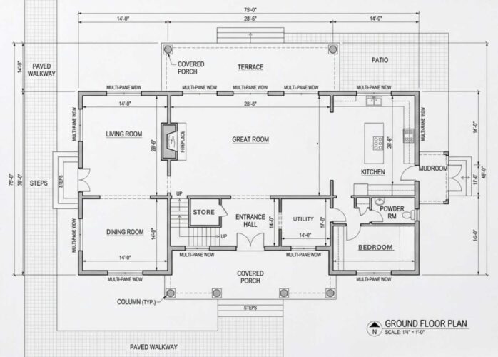 Ground Floor Blueprint of the House
