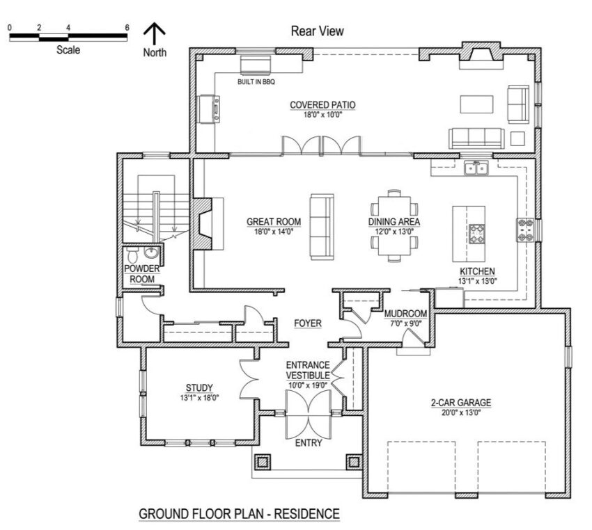 Ground Floor Blueprint of the House