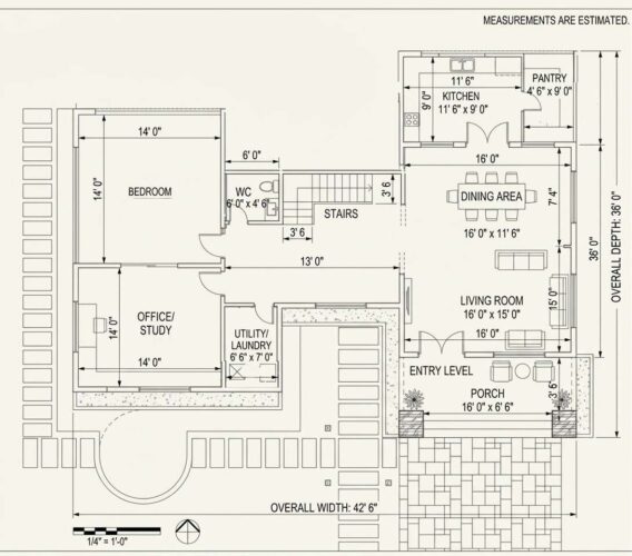 Ground Floor Blueprint of the House
