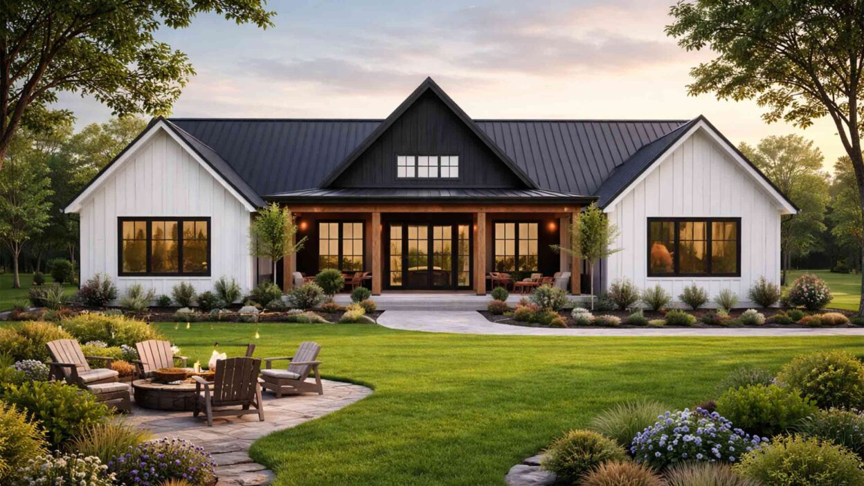 4 BHK Modern Farmhouse