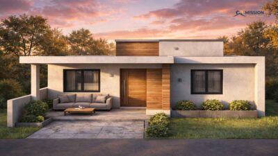 3-Bedroom Contemporary House with Modern Design and Open Living Space (Floor Plan)