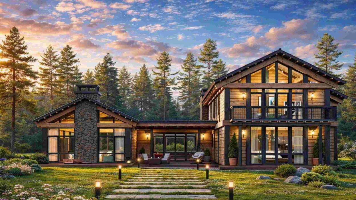 Modern 4 BHK Farmhouse