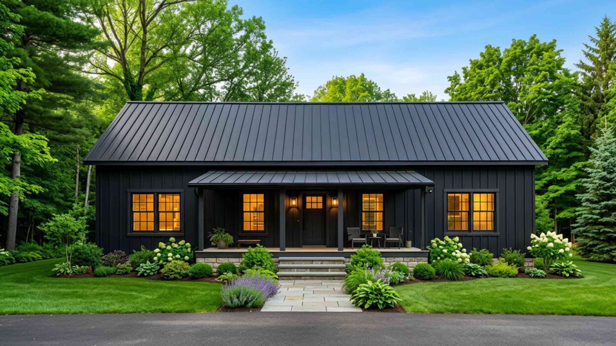 4 BHK Modern Farmhouse Plan