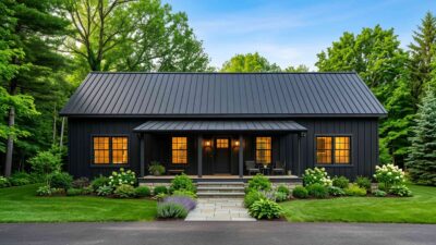 4 BHK Modern Farmhouse Plan